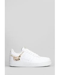 Nike - Sneakers Air Force 1 07 in Pelle Bianca - Lyst