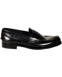 Prada 2d2843 Shoes Calf-skin Leather Penny Loafers (prm70) - Black