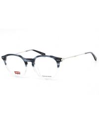  Levi's Men's LV 5010 Rectangular Prescription Eyeglass Frames,  Matte Grey/Demo Lens, 52mm, 19mm : Clothing, Shoes & Jewelry