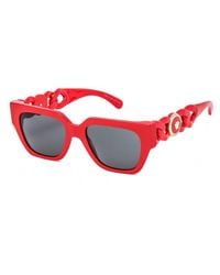 Versace - Ve4409 Sunglasses Red/dark Grey - Lyst