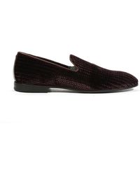 Cesare Paciotti Luxury Italian Loafers Velvet Velluto Amaranto Pk Designer  Shoes (cpm5451) in Red for Men | Lyst