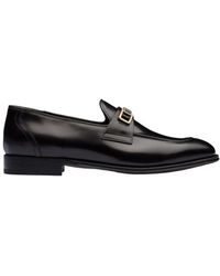 Prada 2db169-zjy Shoes Calf-skin Leather Loafers (prm1003) - Black