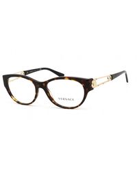 Versace 0ve3335 Eyeglasses Havana / Clear Lens in Brown | Lyst