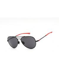 Under Armour Ua Instinct Sunglasses Black Red / Gray - Metallic