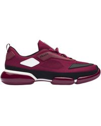 Prada 2eg253-2oda Shoes Cloudbust Technical Fabric Sneakers (prm1001) - Red