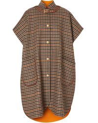 Burberry Hemsby Wool Cape - Orange