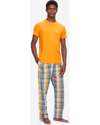 Derek Rose Lounge Trousers Barker 32 Cotton - Orange