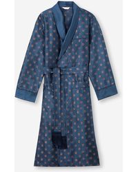 Derek Rose - Dressing Gown Silk Jacquard Badge Pattern - Lyst