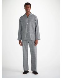 Derek Rose - 'Classic Fit Pyjamas Kelburn 42 Brushed Cotton - Lyst