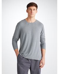 Derek Rose - Long Sleeve T-shirt Marlowe Micro Modal Stretch - Lyst