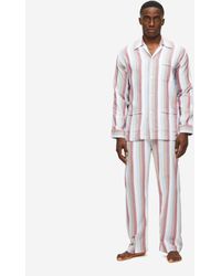 Derek Rose Classic Fit Pajamas Kelburn 18 Brushed Cotton - Multicolor