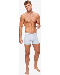 Three-Pack Blue Micro Boxer Briefs Ssense Uomo Abbigliamento Intimo Boxer shorts 