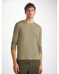 Derek Rose - Long Sleeve T-shirt Basel Micro Modal Stretch - Lyst