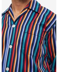 Derek Rose - Classic Fit Pyjamas Wellington 54 Cotton Satin Multi - Lyst