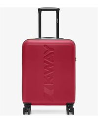 K-Way - De Santis Trolley da viaggio rigido Rosso K11416W-L20 - Il compagno perfetto per viaggiare in cabina - Lyst