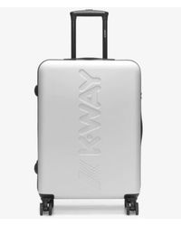 K-Way - De Santis Trolley da viaggio rigido bianco K11417W-L15 - Il compagno perfetto per il tuo viaggio - Lyst