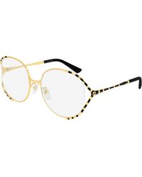 Gucci - Gg0596Oa Rounded Cutout Eyeglasses Frames - Lyst