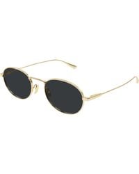 Saint Laurent - Sl 799 003 Sunglasses Metal Round - Lyst
