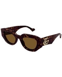 Gucci - Gg1421S 002 Sunglasses Acetate Geometric - Lyst