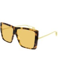 Gucci - Gg0434S Oversized Flat Top Sunglasses - Lyst