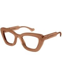 Gucci - Gg1555O Transparent Cat Eye Thick Rim Frames - Lyst