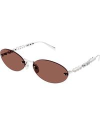 Gucci - Gg1922S Rimless Oval Pearl Sunglasses - Lyst