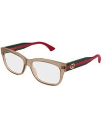 Gucci - Gg0278On Transparent Striped Leg Frames - Lyst