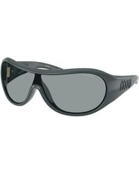 Miu Miu - Mu B14Su Shield Wrap Sunglasses - Lyst