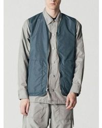 Taion - Dark Sage Reversible Military Gilet - Lyst