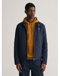 GANT - Quilted Windcheater - Lyst