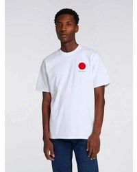 Edwin - Garment Washed Japanese Sun T-Shirt - Lyst