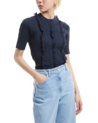 Paul Smith - Very Dark Knitted Short Sleeve Top - Lyst
