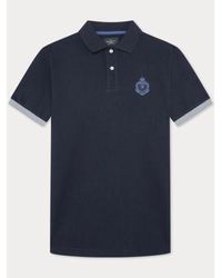 Hackett - Midnight Heritage Logo Polo Shirt - Lyst