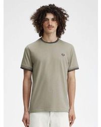 Fred Perry - Warm Brick Twin Tipped T-Shirt - Lyst