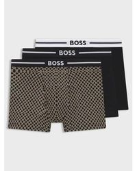 BOSS - Assorted 3-Pack Bold Design Boxer - Lyst