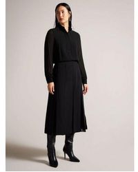 Ted Baker - Half Placket Stand Collar Blouse - Lyst