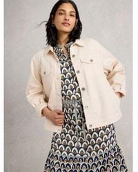 White Stuff - Light Natural Camille Denim Jacket - Lyst