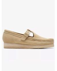Clarks - Maple Wallabee T Bar Shoe - Lyst