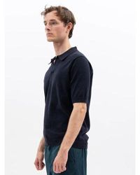 Norse Projects - Dark Leif Cotton Linen Polo Shirt - Lyst