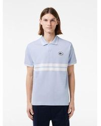 Lacoste - Phoenix Flour Striped Polo Shirt - Lyst