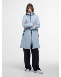 Barbour - Light Steel Lyra Longline Waterproof Jacket - Lyst