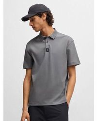 HUGO - Open Deabono D Interlock Polo Shirt - Lyst