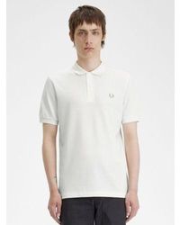 Fred Perry - Snow Warm Stone Plain Polo Shirt - Lyst
