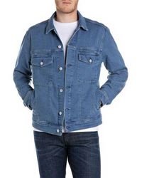 Replay - Medium Denim Jacket - Lyst