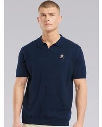 Sandbanks - Knitted Open Collar Polo Shirt - Lyst