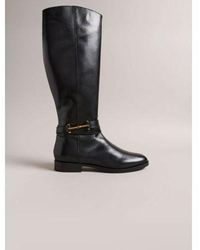 Ted Baker - Rydier Hinge Leather Knee High Boot - Lyst