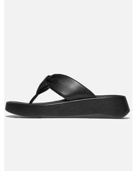 Fitflop - All F-Mode Knot Leather Sandal - Lyst