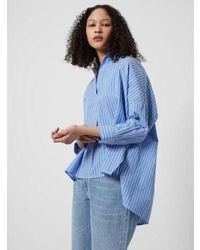 French Connection - Rhodes Stripe Poplin Shirt - Lyst