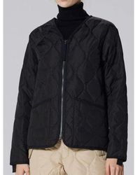 Taion - Military Zip V-Neck Down Jacket - Lyst