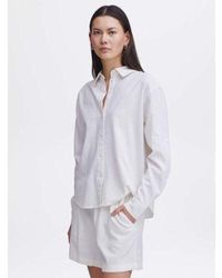 Ichi - Cloud Dancer Lino Shirt - Lyst